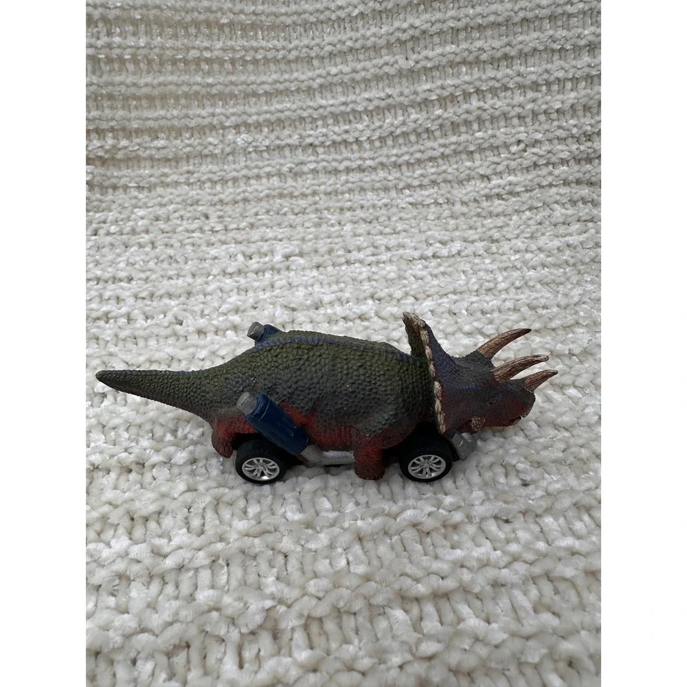 Dinosaur‎ Toy Cars Pull Back Vehicles 4pc Set Triceratops Stegosaurus Kids Toys